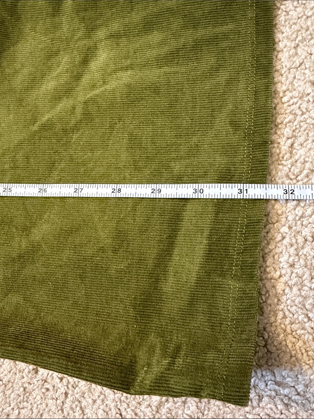 Urban Outfitters UO Colette Corduroy Mini Dress Olive Green Spaghetti Strap US 6 - Picture 12 of 13